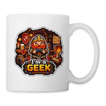 ICH BIN EIN NERD – Tavernenzwerg - Tasse - Weiß - Rechts