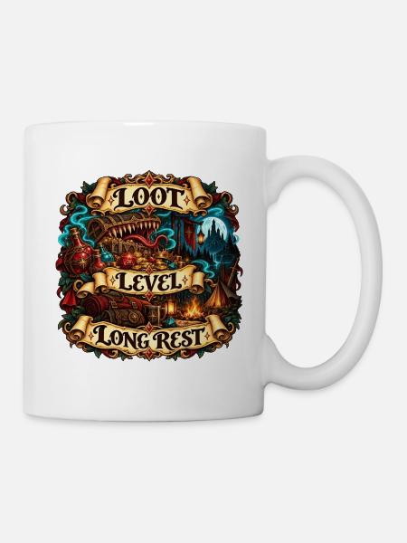 Loot Level Long Rest - Tasse - Weiß