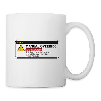 Manual Override  - Tasse - Weiß - Rechts