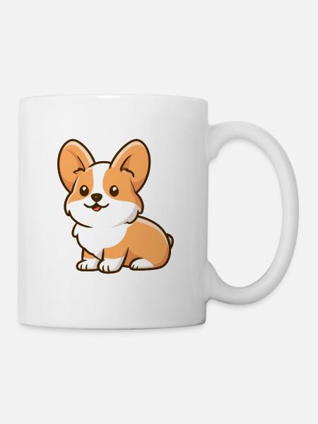Corgi - Tasse - Weiß