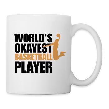 Lustiges Basketballspieler-Geschenk für Basketballspieler - Tasse - Weiß - Rechts