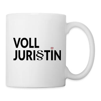 Juristin Volljuristin Jura - Tasse - Weiß - Rechts