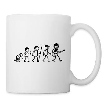 E-Gitarre Gitarristen Gitarrenspieler Musiker - Tasse - Weiß - Rechts
