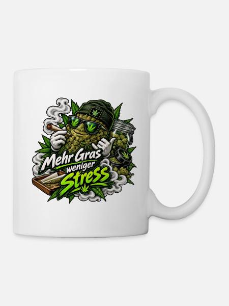 Mach Ma kein Stress - Tasse - Weiß