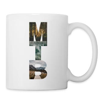 MTB- und Naturthema - Tasse - Weiß - Rechts