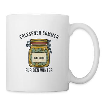 Einkochen Geschenk – Eingekocht für den Winter - Tasse - Weiß - Rechts