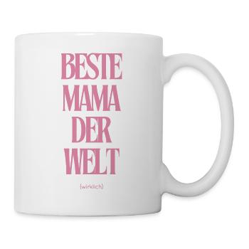 Beste Mama der Welt – Lustiger Muttertag Spruch - Tasse - Weiß - Rechts