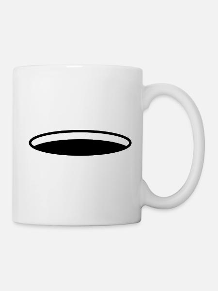Loch - Tasse - Weiß