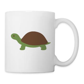 Schildkröte Design Geschenkidee Tierfreunde - Tasse - Weiß - Rechts