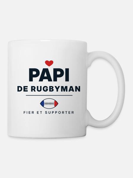 Opa eines Rugbyspielers - Tasse - Weiß