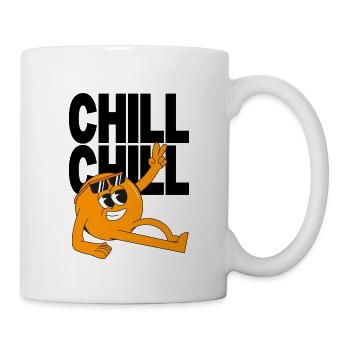 Cooles Chill Motiv mit Sonnenbrille Peace Design - Tasse - Weiß - Rechts