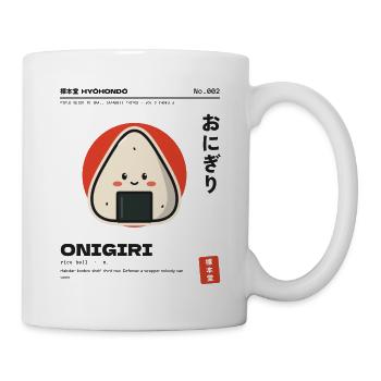 Kawaii Onigiri Japanisches Reisbällchen - Tasse - Weiß - Rechts
