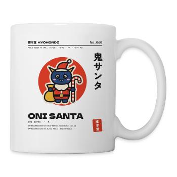 Japanisches Weihnachten Oni - Tasse - Weiß - Rechts