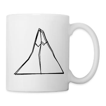Matterhorn handgezeichnet - Tasse - Weiß - Rechts