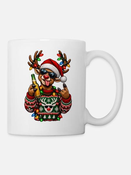 Ugly Christmas - Tasse - Weiß