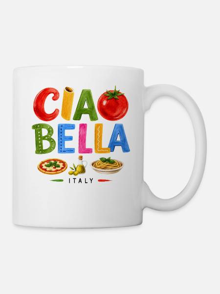 Ciao Bella Italian Food - Tasse - Weiß