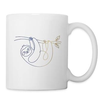 Faultier - Tasse - Weiß - Rechts