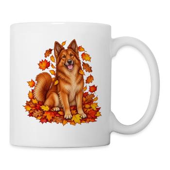 Harzer Fuchs im Herbstlaub - Tasse - Weiß - Rechts