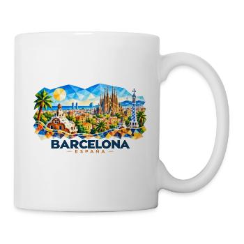 Barcelona - Espana - Spain - Spanien - spanisch - Tasse - Weiß - Rechts