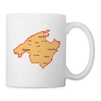 Mallorca spanien insalkarte  - Tasse - Weiß - Rechts