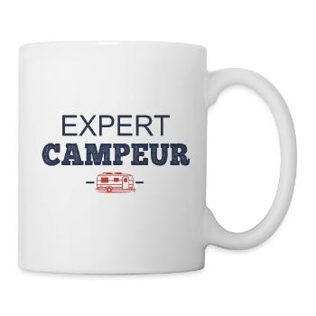 Camping-Humor-Camper-Experte - Tasse - Weiß - Rechts