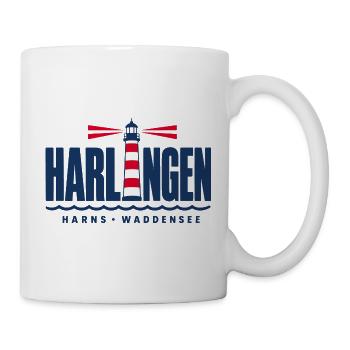 Harlingen Harns Friesland Leuchtturm Waddensee - Tasse - Weiß - Rechts