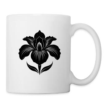 Irisblume - Tasse - Weiß - Rechts