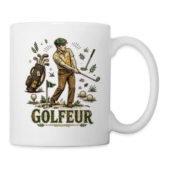 Golf, Golfer, ich bin ein Golfer - Tasse - Weiß - Rechts