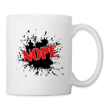 Nope  - Tasse - Weiß - Rechts