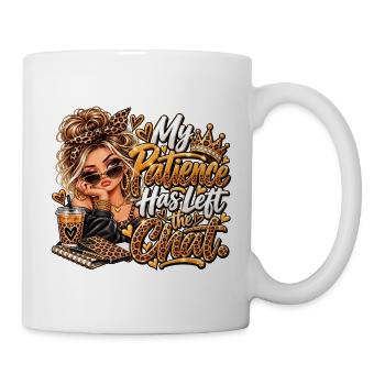 Meine Geduld Ist Weg Vom Chat - Tasse - Weiß - Rechts