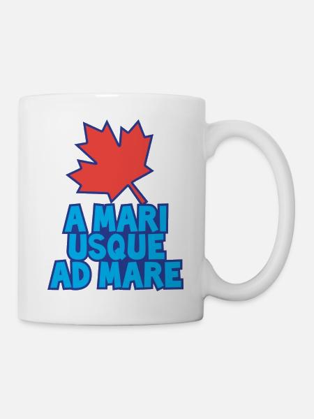 A Mari Usque Ad Mare Canada - Tasse - Weiß