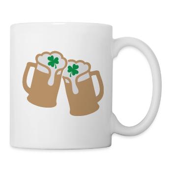 Klirrende Kleeblattbecher - Tasse - Weiß - Rechts