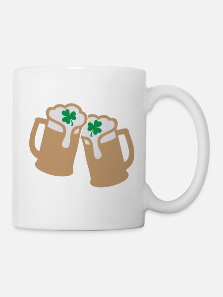 Klirrende Kleeblattbecher - Tasse - Weiß
