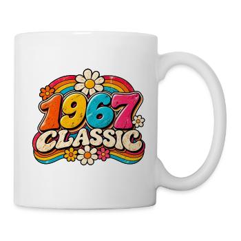 1967 Klassische Regenbogenblumen - Tasse - Weiß - Rechts