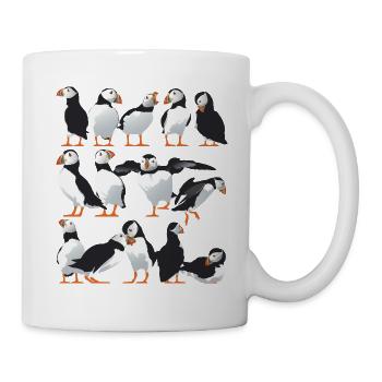 Mehr Puffin-Freunde - Tasse - Weiß - Rechts