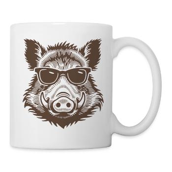 Wildschwein Jäger - Tasse - Weiß - Rechts