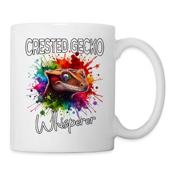 Kronengecko Flüsterer - Tasse - Weiß - Rechts