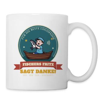 Logopädin – Danke Geschenk Abschied Zungenbrecher - Tasse - Weiß - Rechts