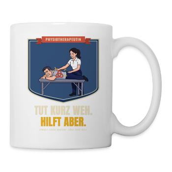 Physiotherapeutin – Geschenk Physio Spruch lustig - Tasse - Weiß - Rechts