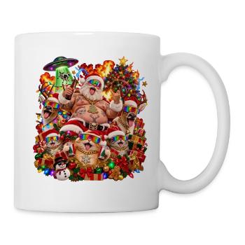 Ziemlich hässliches Weihnachten Pullover Motiv - Tasse - Weiß - Rechts