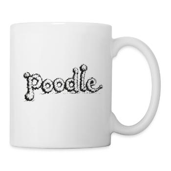 Poodle - Tasse - Weiß - Rechts