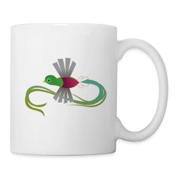 Prachtvolles Quetzal – Heil dem Schwanz - Tasse - Weiß - Rechts