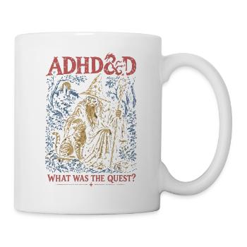 ADHDGOD Der Quest Zauberer - Tasse - Weiß - Rechts