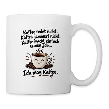 Kaffee Kuscheltasse Lächeln - Tasse - Weiß - Rechts