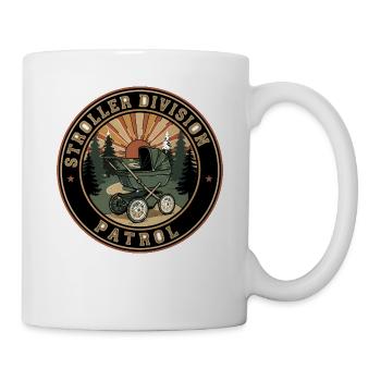 Waldkinderwagen Patrol Abzeichen - Tasse - Weiß - Rechts