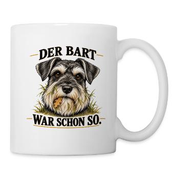 Miniatur-Schnauzer_mit_prachtigem_Bart - Tasse - Weiß - Rechts