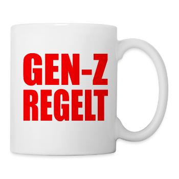gen z regelt das - Tasse - Weiß - Rechts