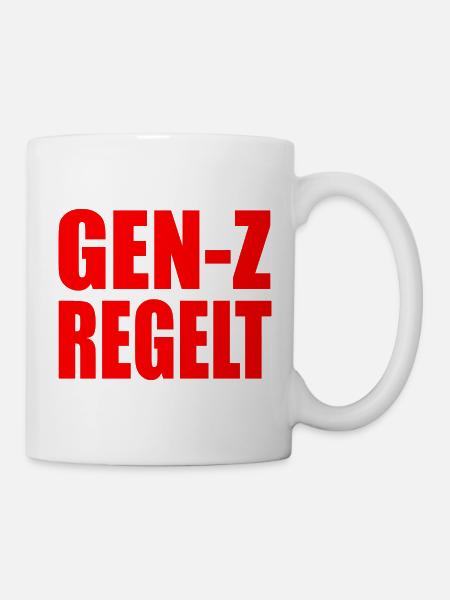 gen z regelt das - Tasse - Weiß