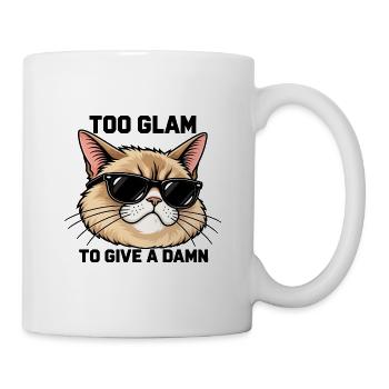 Cool Cat Sunglasses - Tasse - Weiß - Rechts