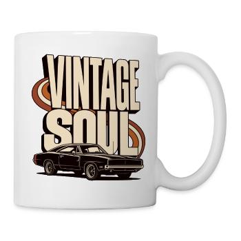 Vintage Soul Classic Car - Tasse - Weiß - Rechts